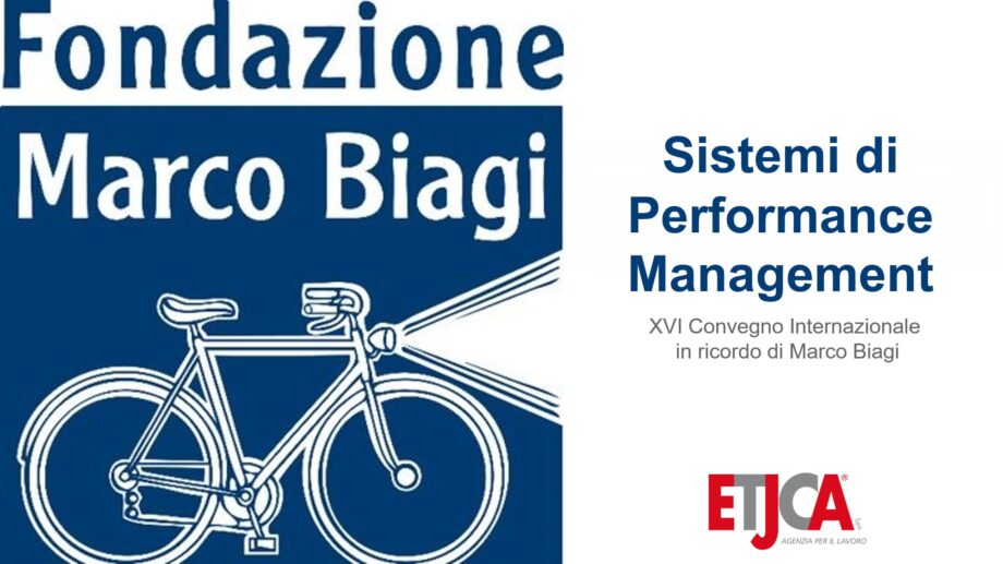 Etjca a sostegno di Fondazione Marco Biagi per una ricerca sui sistemi di Performance Management
